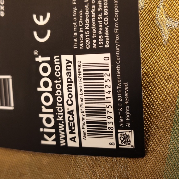 Adorable Phunny Alien Face Hugger Plush NWT - Picture 6 of 6